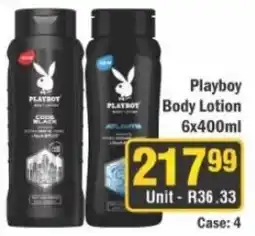 J&E Cash and Carry Playboy Body Lotion offer