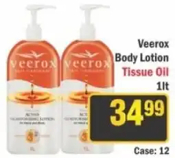 J&E Cash and Carry Veerax Body Lotion Tissue Oil offer