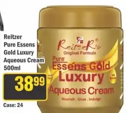 J&E Cash and Carry Reitzer's Pure Essens Gold Luxury Aqueous Cream offer