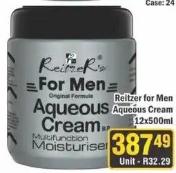 J&E Cash and Carry Reitzer's For Men Aqueous Cream offer