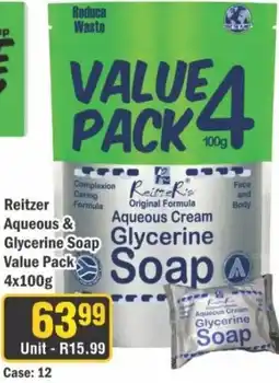 J&E Cash and Carry Reitzer Aqueous & Glycerine Soap offer