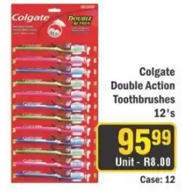 J&E Cash and Carry Colgate Double Action Toothbrushes offer