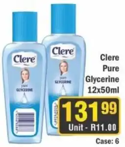 J&E Cash and Carry Clere Pure Glycerine offer