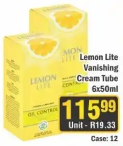 J&E Cash and Carry Lemon Lite Vanishing Cream Tube offer