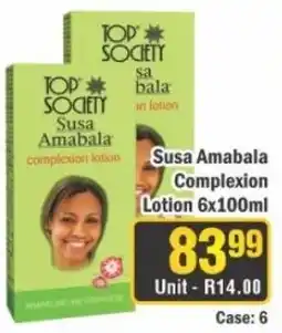 J&E Cash and Carry Top Society Susa Amabala Complexion Lotion offer