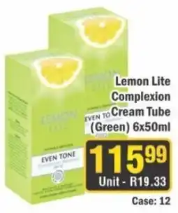 J&E Cash and Carry Lemon Lite Complexion Cream Tube offer