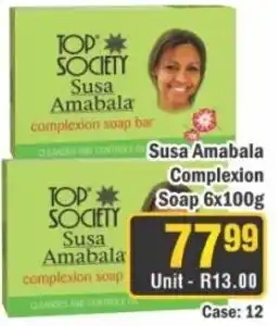 J&E Cash and Carry TOP SOCIETY Susa Amabala complexion soap bar offer