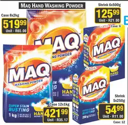 J&E Cash and Carry MAQ Hand Washing Powder offer
