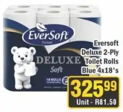 J&E Cash and Carry Eversoft Deluxe 2-Ply Toilet Rolls offer