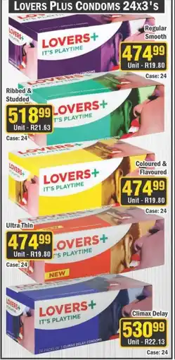 J&E Cash and Carry Lovers Plus Condoms offer