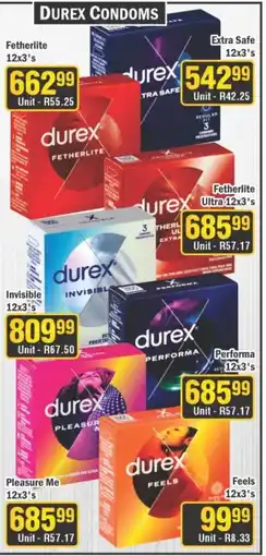 J&E Cash and Carry Durex Condoms offer
