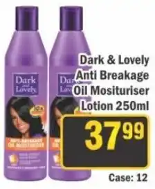 J&E Cash and Carry Dark & Lovely Anti Breakage Oil Moisturiser Lotion offer
