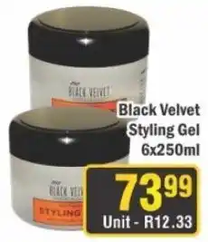 J&E Cash and Carry Black Velvet Styling Gel offer