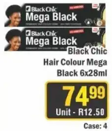 J&E Cash and Carry Black Chic Hair Colour Mega Black offer