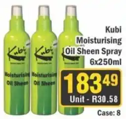 J&E Cash and Carry Kubi Moisturising Oil Sheen Spray offer