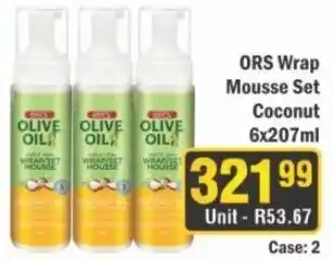 J&E Cash and Carry ORS Wrap Mousse Set Coconut offer