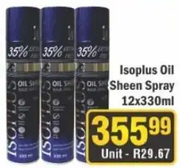 J&E Cash and Carry Isoplus Oil Sheen Spray offer