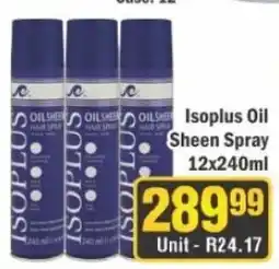 J&E Cash and Carry Isoplus Oil Sheen Spray offer
