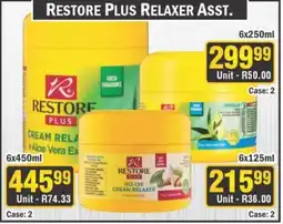 J&E Cash and Carry Restore plus relaxer assorted offer