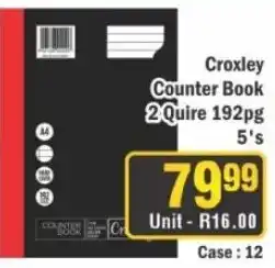 J&E Cash and Carry Croxley Counter Book offer