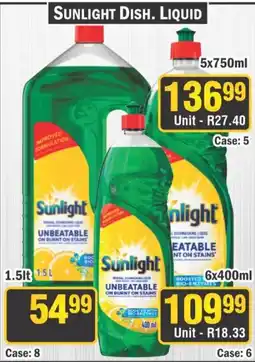 J&E Cash and Carry Sunlight Dish. Liquid offer