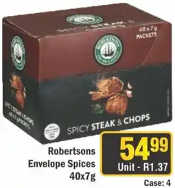 J&E Cash and Carry Robertsons Envelope Spices offer