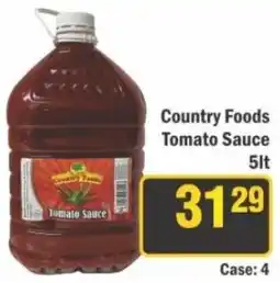 J&E Cash and Carry Country Foods Tomato Sauce offer