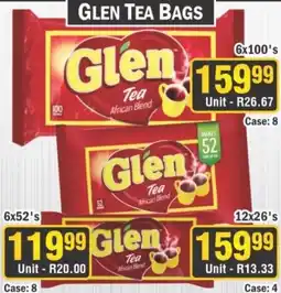 J&E Cash and Carry Glen Tea Bags offer