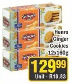 J&E Cash and Carry Henro Ginger Cookies offer