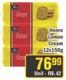 J&E Cash and Carry Henro Lemon Cream offer