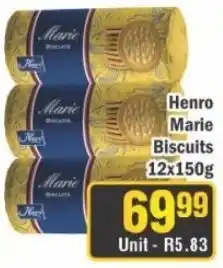 J&E Cash and Carry Henro Marie Biscuits offer