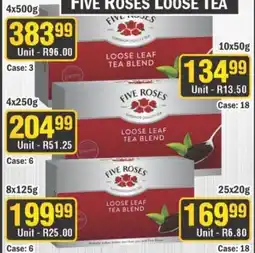 J&E Cash and Carry FIVE ROSES LOOSE TEA offer