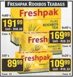 J&E Cash and Carry Freshpak Rooibos Teabags offer