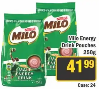 J&E Cash and Carry Milo Energy Drink Pouches offer