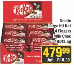 J&E Cash and Carry Nestle Large Kit Kat 4 Fingers Milk Choc offer