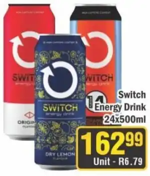J&E Cash and Carry Switch Energy Drink offer