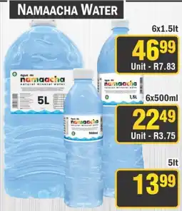 J&E Cash and Carry Namaacha Water offer