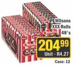 J&E Cash and Carry Wilson's XXX Rolls offer