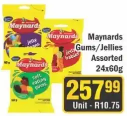 J&E Cash and Carry Maynards Gums/Jellies Assorted offer