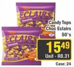 J&E Cash and Carry Candy Tops Choc Eclairs offer