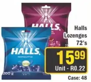 J&E Cash and Carry Halls Lozenges offer