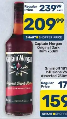 Pick n Pay Hypermarket Captain Morgan Original Dark Rum offer