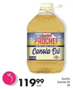 Save Sunfoil Prochef Canola Oil offer