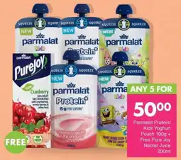 Save Parmalat Protein/Kids Yoghurt Pouch offer