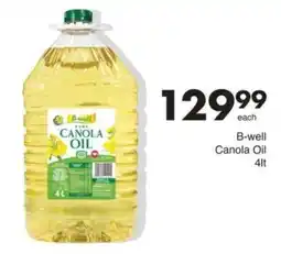 Save B-well Canola Oil offer