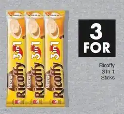 Save Nescafe Ricoffy 3 In 1 Sticks offer