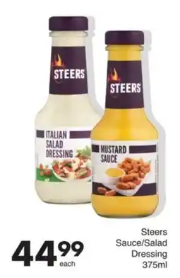 Save Steers Sauce/Salad Dressing offer