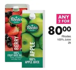 Save Rhodes 100% Juice offer