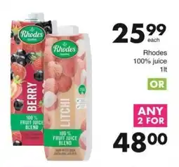 Save Rhodes 100% Juice offer