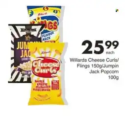Save Willards Cheese Curls/Flings/Jumpin Jack Popcorn offer